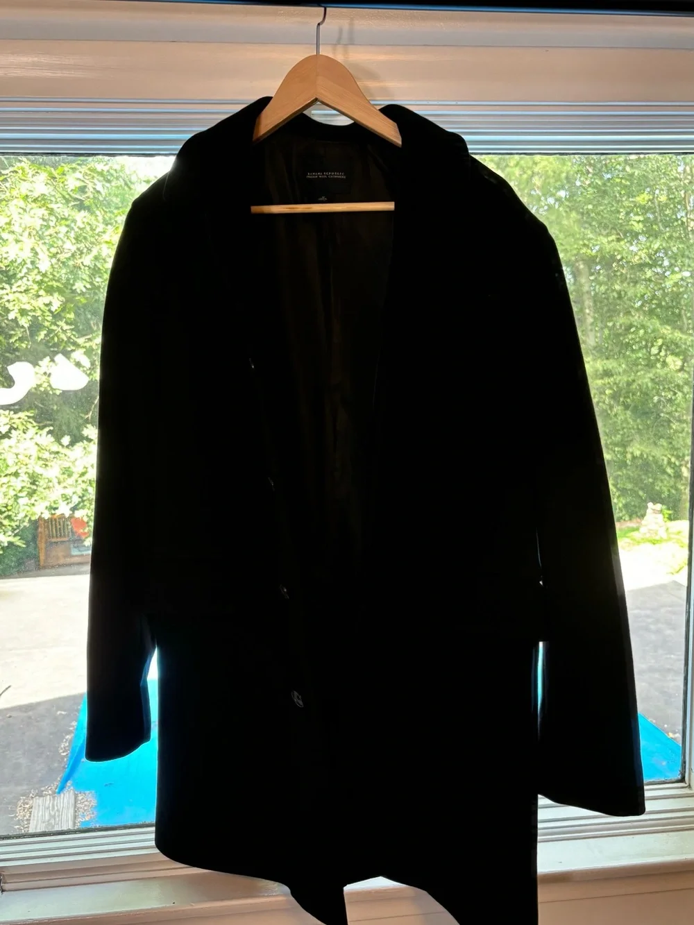 Banana Republic | Italian Wool-Cashmere Coat | M | Black